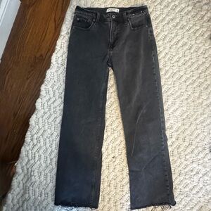 Abercrombie & Fitch Dark Gray Straight Jeans